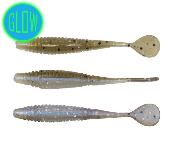 2.2" Mini Slayer, Double Double, Glow, Soft Plastic