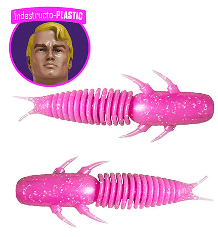 68mm IndestructoBUG, Bed Tickler Colour, Indestructo-Plastic, Frostbite, Smallmouth, Largemouth, Walleye